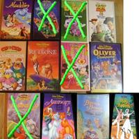 VHS WALT DISNEY CLASSICI titoli assortiti