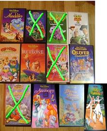 VHS WALT DISNEY CLASSICI titoli assortiti