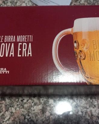 set boccale birra moretti