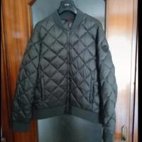 Piumino verde trapuntato con zip Mistral donna 