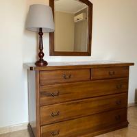 Trittico camera da letto in noce massello