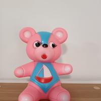 Orsetto in gomma Ledra plastic anni 60