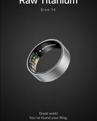 Ultrahuman Ring AIR - Raw Titanium - Taglia 14