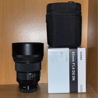 Sigma 85mm f1.4 art attacco Sony