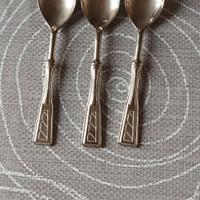 3 cucchiaini vintage argento 1000