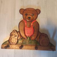 Appendiabiti Orsetto in legno 