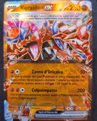 carta Pokémon Koraidon EX ASC 121 ITA