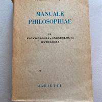 Libro vintage Manuale Philosophiae  Marinetti