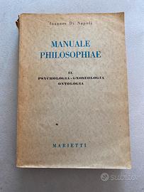 Libro vintage Manuale Philosophiae  Marinetti