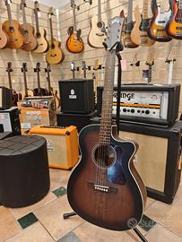 GUILD OM-240CE Antique Charcoal Burst