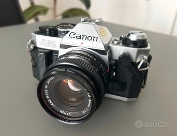 Reflex analogica CANON AE-1 PROGRAM kit obiettivi