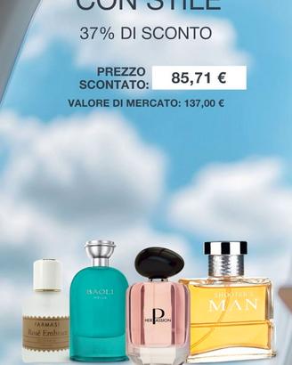 4 Profumi Farmasi  + spedizione gratis