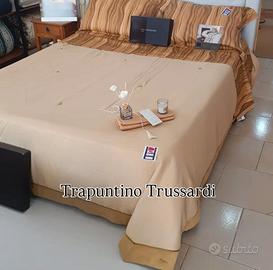 trapuntino matrimoniale in seta firmato Trussardi 