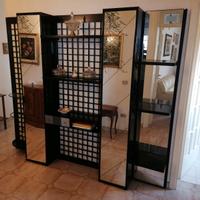 Mobile ingresso parete attrezzata nero