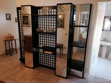 Mobile ingresso parete attrezzata nero