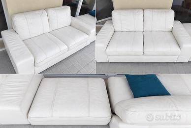 Set divani  KIVIK IKEA pelle colore bianco