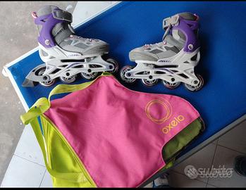 Rollerblade con protezioni