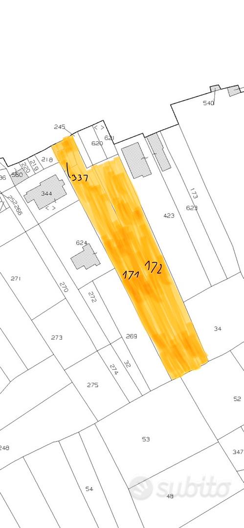 Terreno edificabile 3.300 m² con fabbricato - Vista 2
