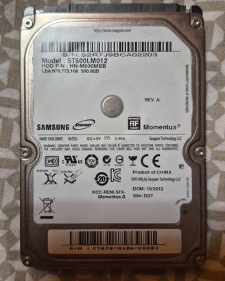 Hard disk samsung 500GB