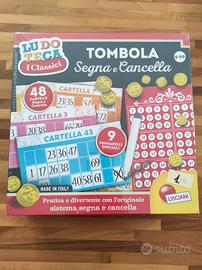 Gioco di società. Tombola cancellabile.