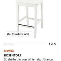 3 sgabelli IKEA ROSENTORP