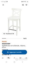 3 sgabelli IKEA ROSENTORP