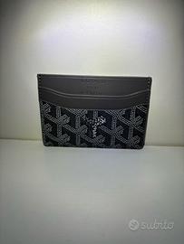 Porta carte Goyard grigio minimal, uomo, nuovo