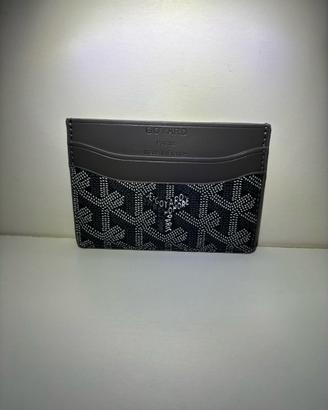 Porta carte Goyard grigio minimal, uomo, nuovo