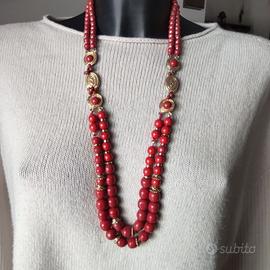 Collana Vintage Statement a Doppio Filo