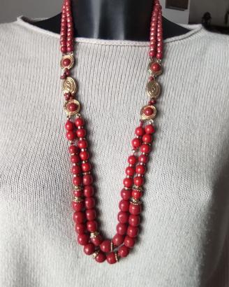 Collana Vintage Statement a Doppio Filo