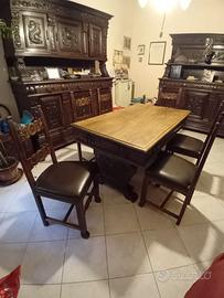 sala da pranzo completa anni 30 novecento
