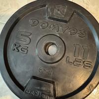 Dischi decathlon gommati 5Kg