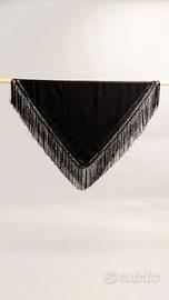 Scialle Macramé 4 nodi & Intreccio - Nero