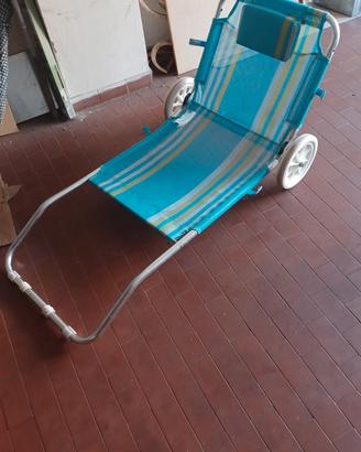 carrello/spiaggina in alluminio