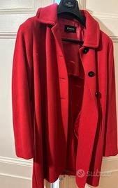Cappotto Rosso Emme Marella monopetto elegante