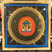 Mandala Mantra e Simbolo Kalachakra - Incorniciato