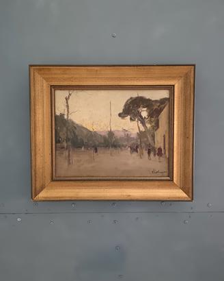 Vincenzo Colucci dipinto olio su legno 