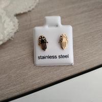 orecchini a forma di mano di fatima