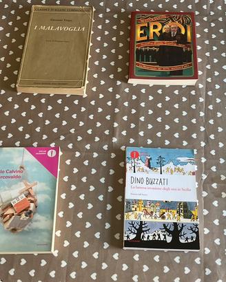 Lotto 8 libri classici (Calvino, Buzzati, Twain)