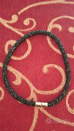 Swarovski Collier Stardust  Nero, Acciaio