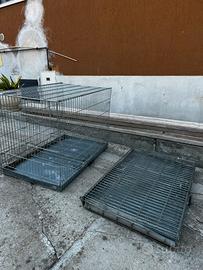 Gabbia a griglia in lamiera zincata
