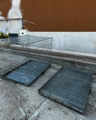 Gabbia a griglia in lamiera zincata