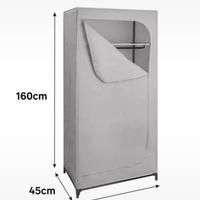 Armadio portatile grigio. Misure 160x75x45