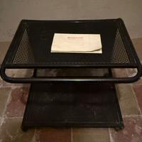 Carrello porta stampante /  tv in metallo nero