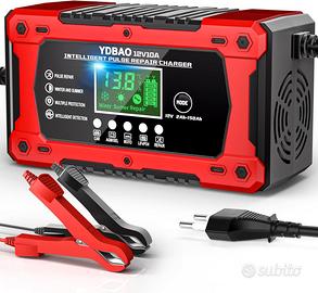 Caricabatterie 12V 10A  per Auto Moto AGM LiFePO4