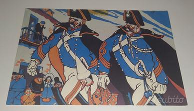 Cartolina Pinocchio con Carabinieri 
