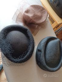 Tre cappelli con veletta