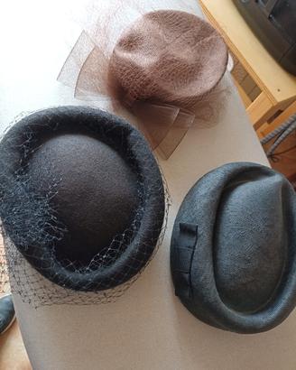 Tre cappelli con veletta
