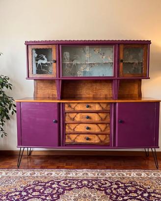 Credenza vintage a due corpi (anni '50/'60)