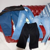 blocco jeans e legghins